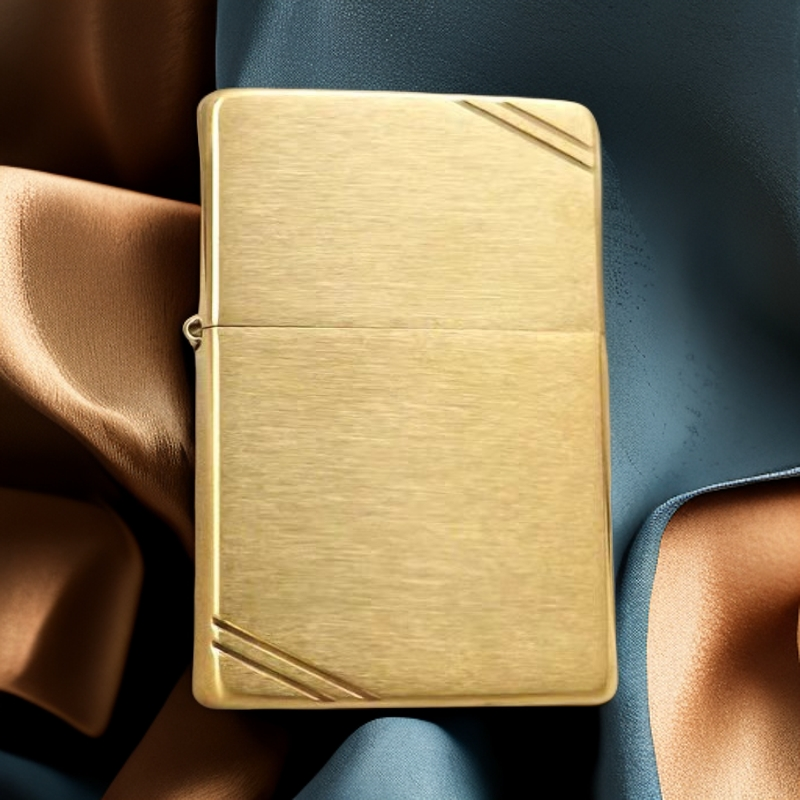 【老李鉴定】Zippo打火机1937切角黄铜光板MBJ1