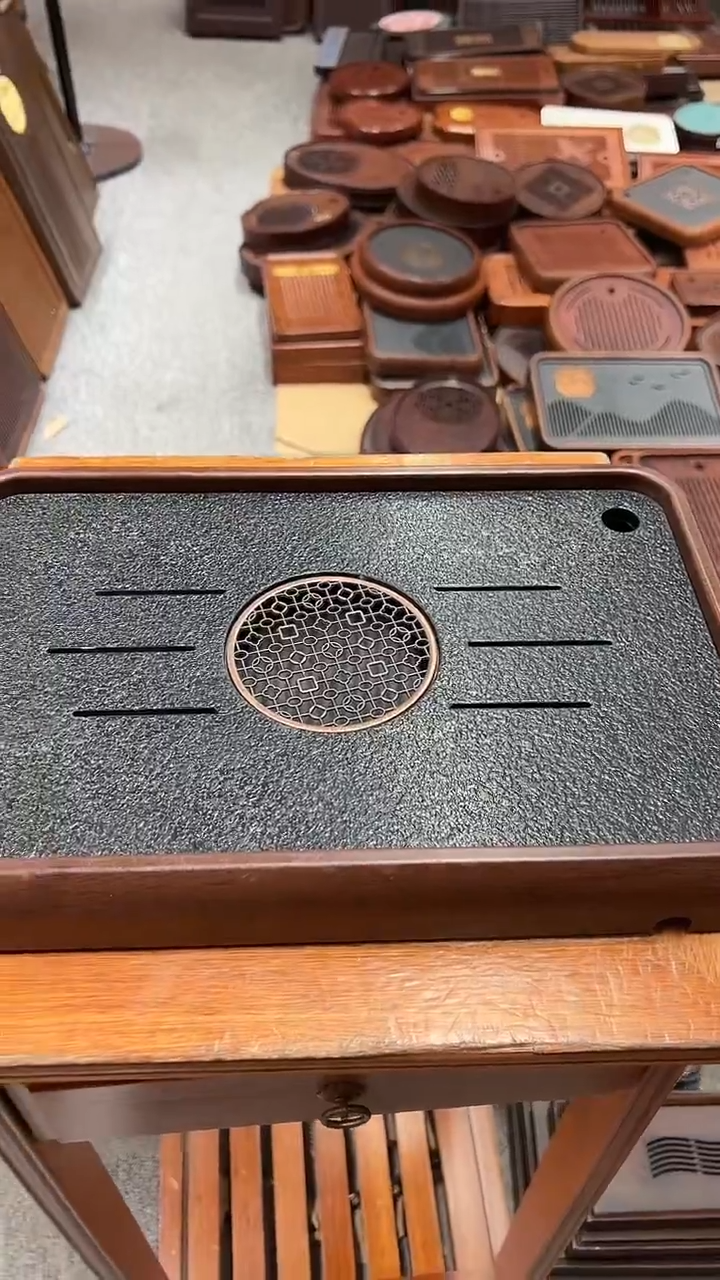 新品福利石材长39CM*宽26CM茶盘送管