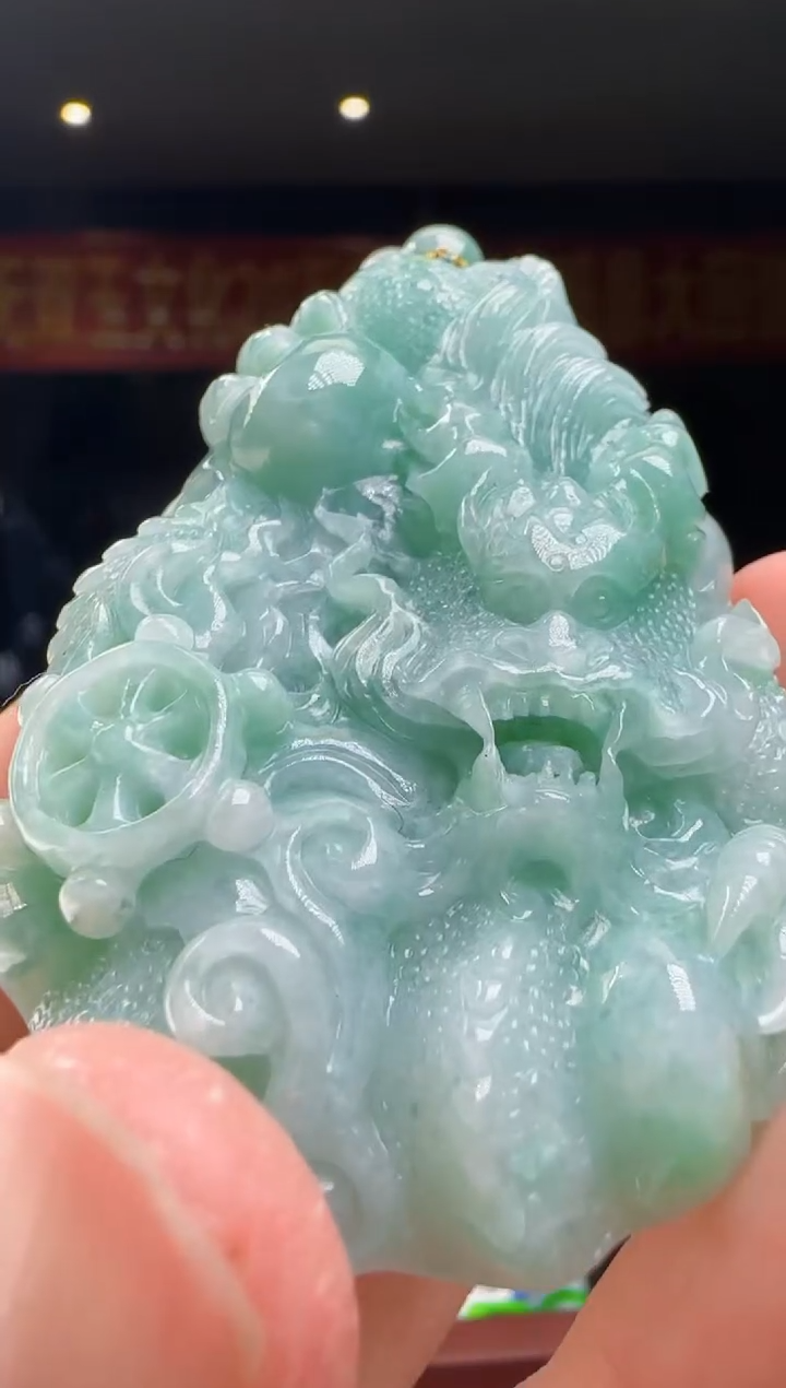 翡翠未镶嵌吊坠(赠链)DY@@960Q3J17348