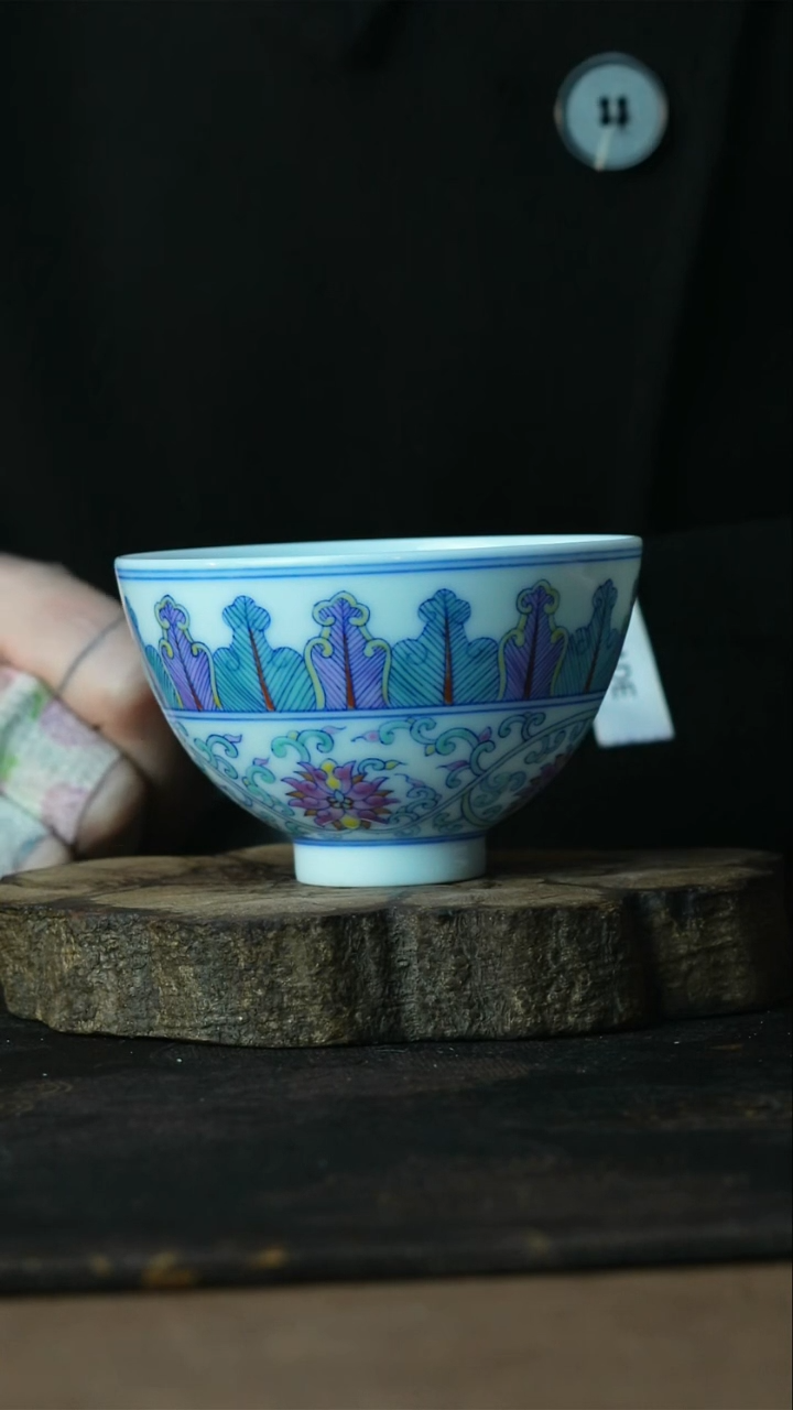 【闪购商品】杯景德镇陶瓷善听斗彩
