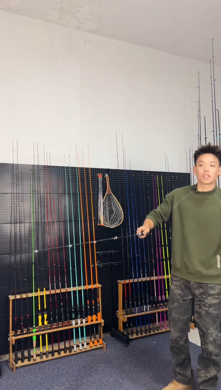 2.1m碳素A卡绿2.1米枪柄（瑕疵尾货竿，没有售后，介意勿拍）