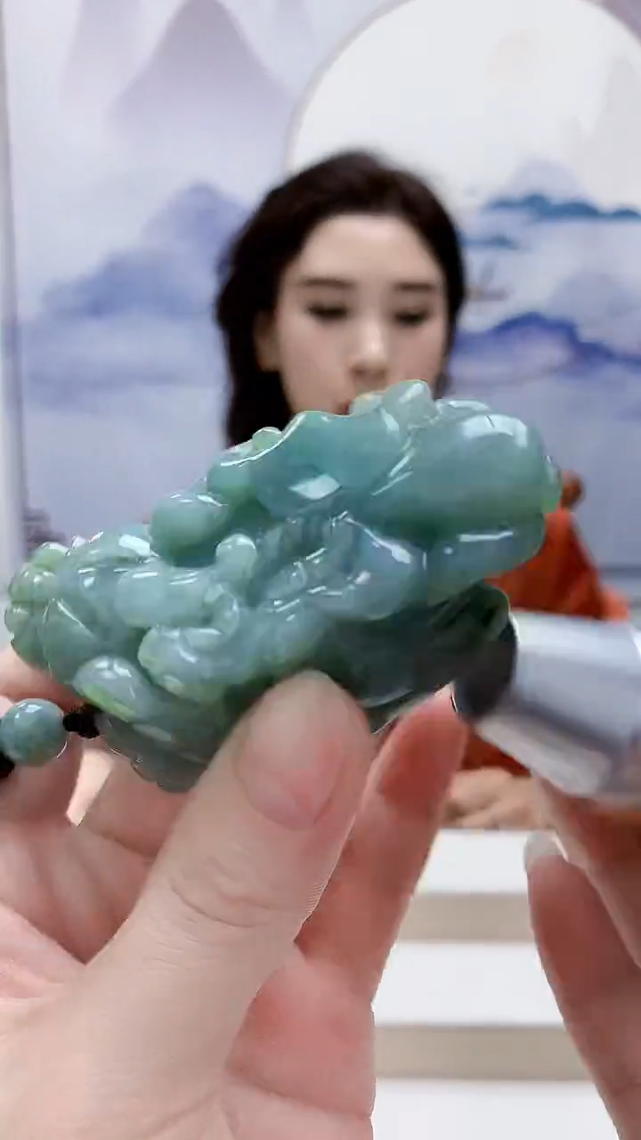 未镶嵌定制翡翠4829ry-毛货挂件3