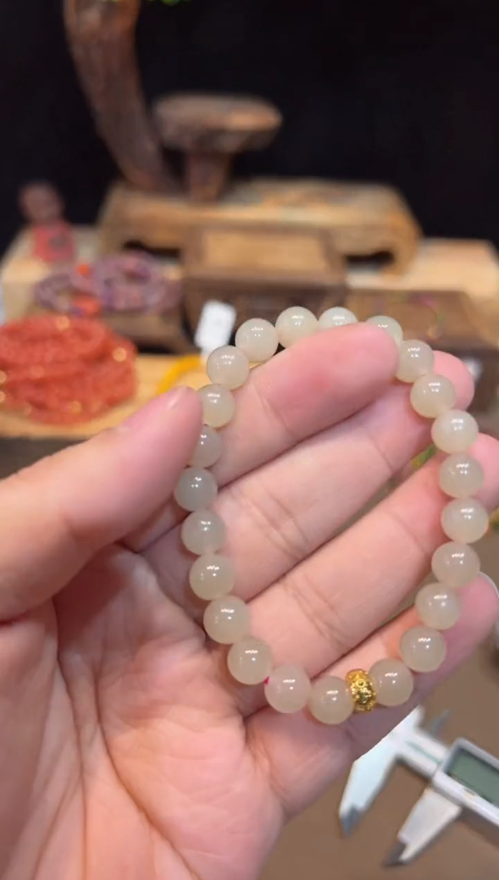 【闪购商品】和田玉手饰18K金镶嵌手饰@@A5550