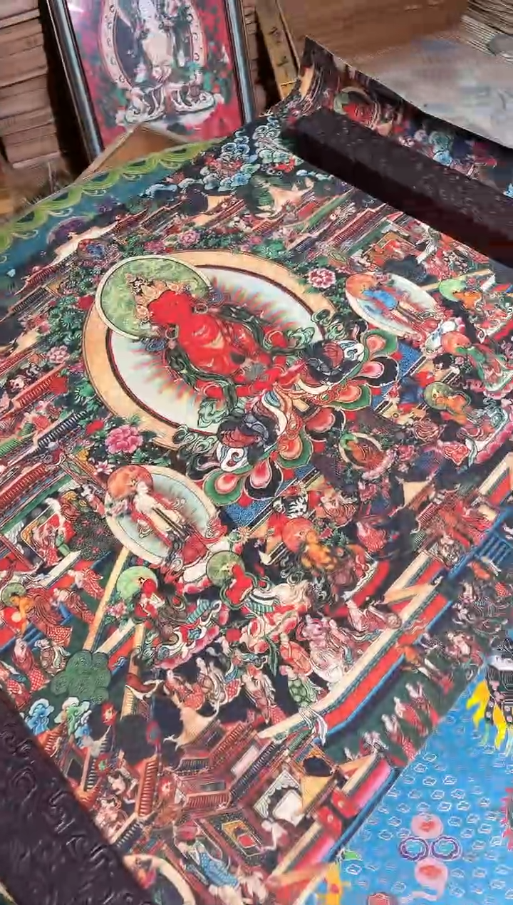 卷轴画曦曦的唐卡tk160