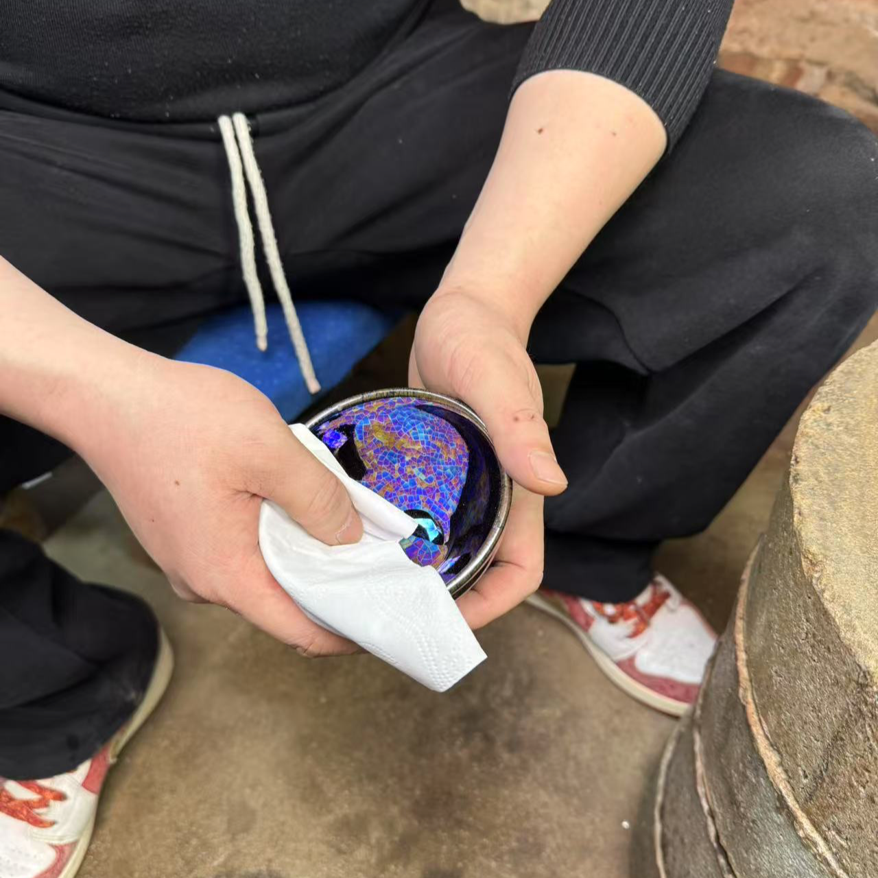 建窑建盏 玄境七彩