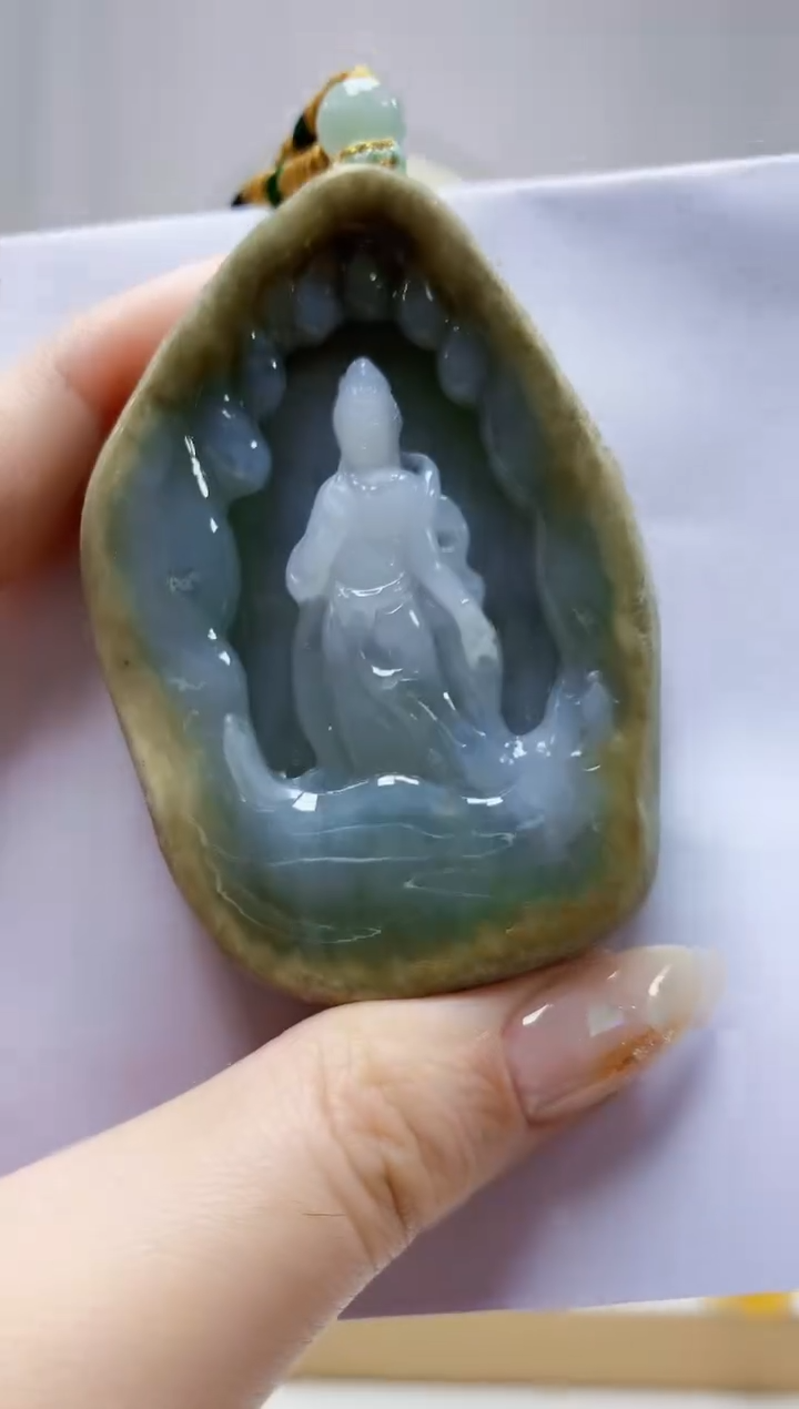 未镶嵌定制翡翠5060jw-毛货挂件144