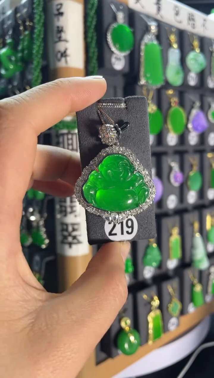 【闪购商品】翡翠颈饰银S925镶嵌219....