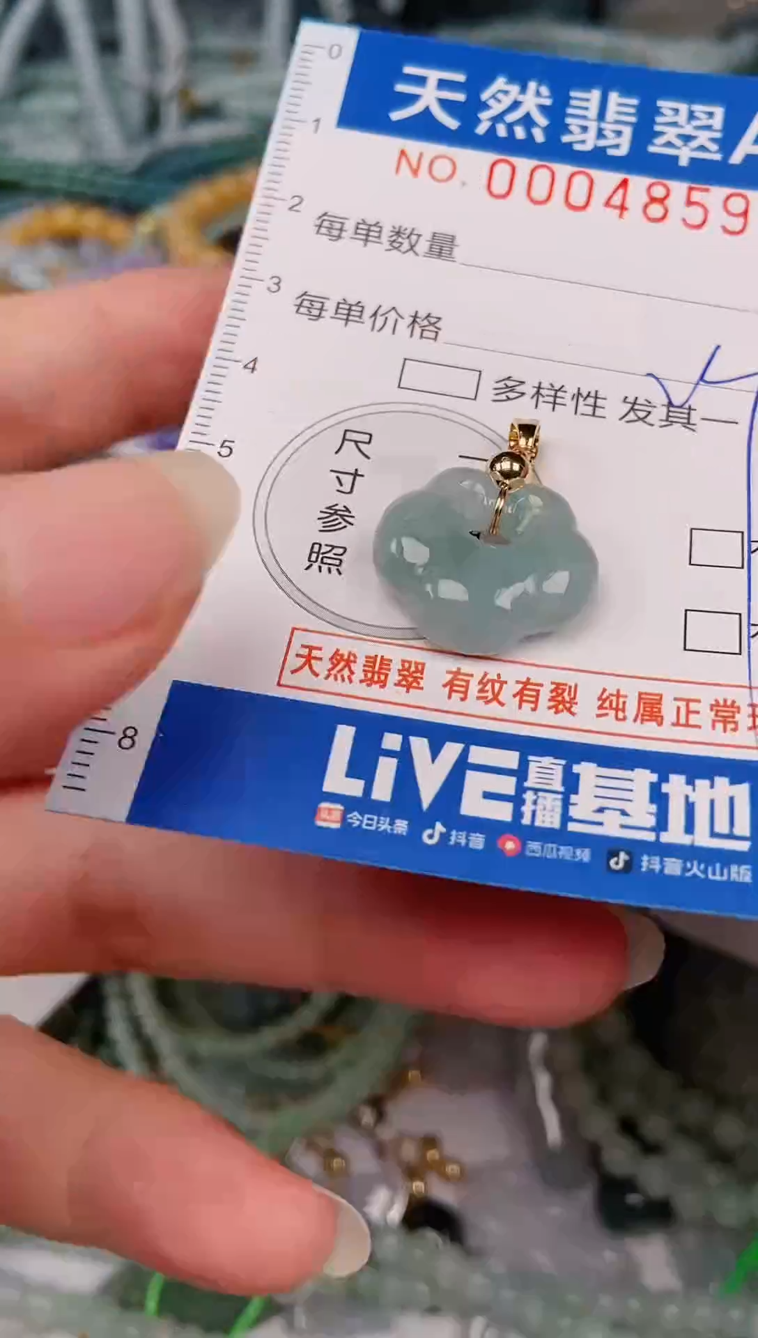 颈饰未镶嵌翡翠00004859