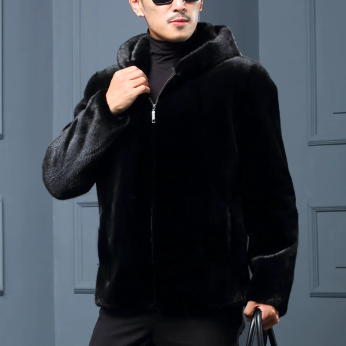 2026年全新款海宁皮革城设计师款专柜正品加厚外套夹克时尚男装