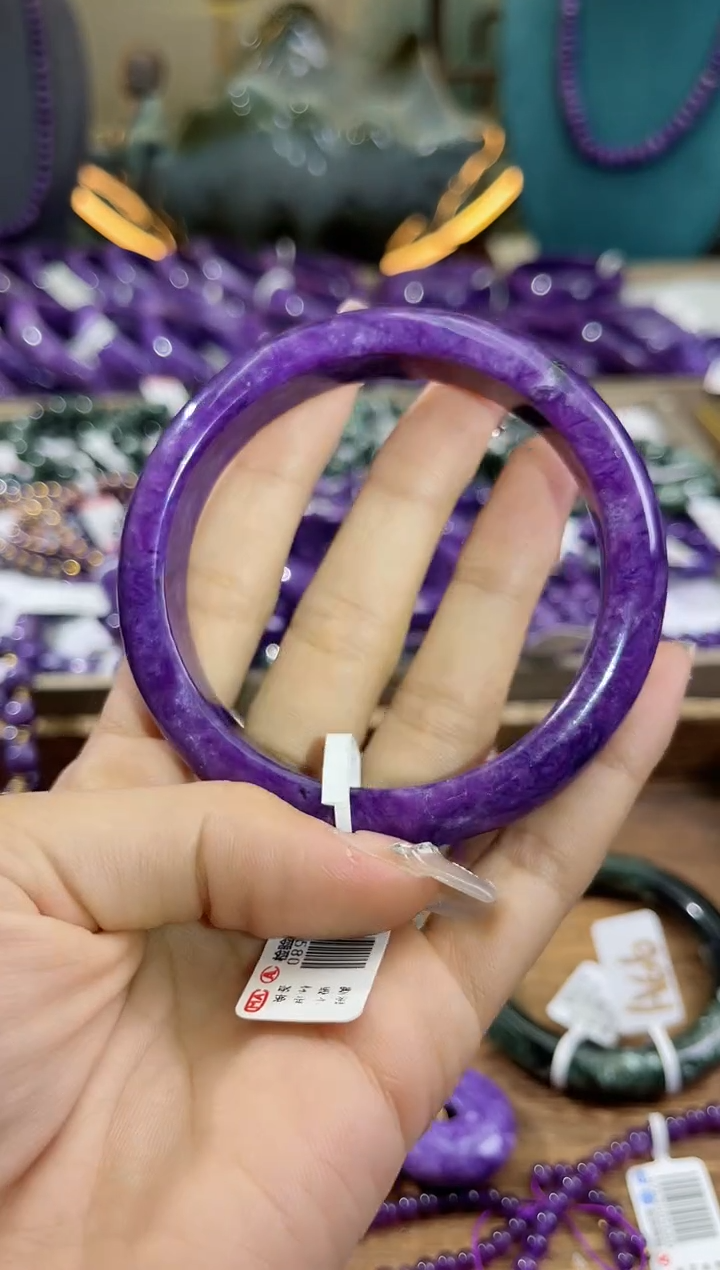 查罗石（紫龙晶）未镶嵌手镯60