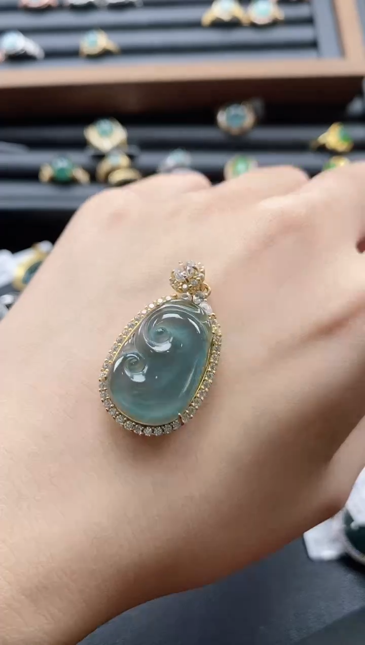 【闪购商品】翡翠戒指银S925镶嵌51151