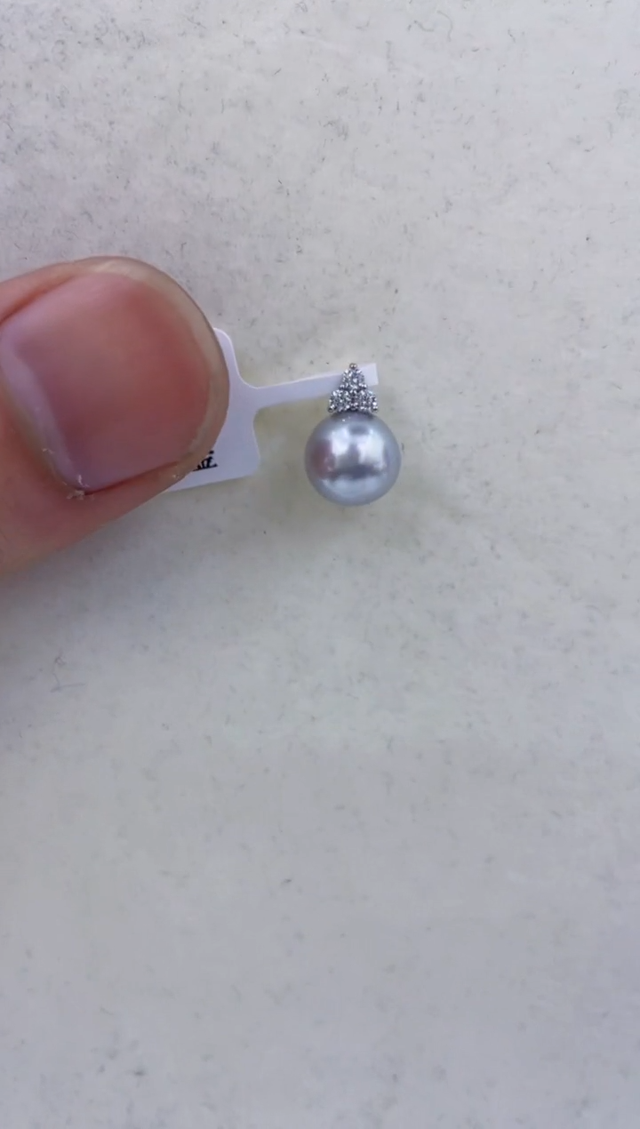 颈饰14K金镶嵌海水珍珠  