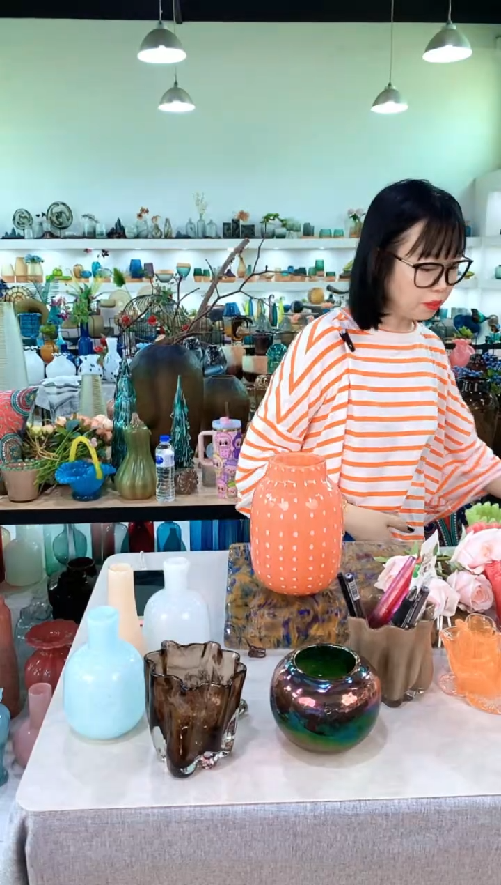 亮*慕忆家手作琉璃花瓶