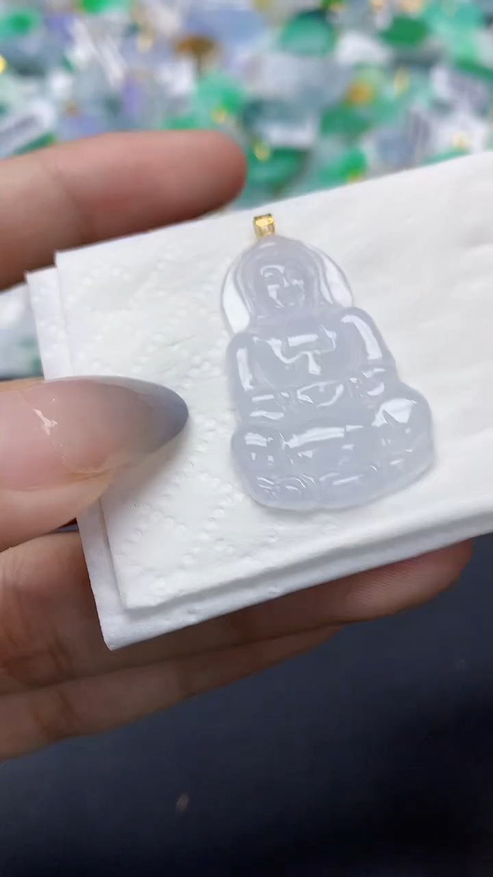 翡翠未镶嵌颈饰天然缅甸a货翡翠