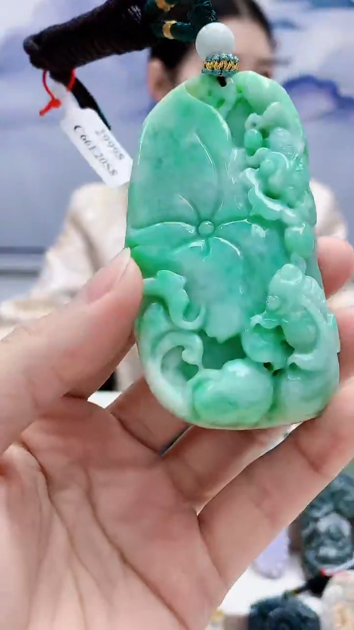 未镶嵌定制翡翠4812lr-毛货挂件78