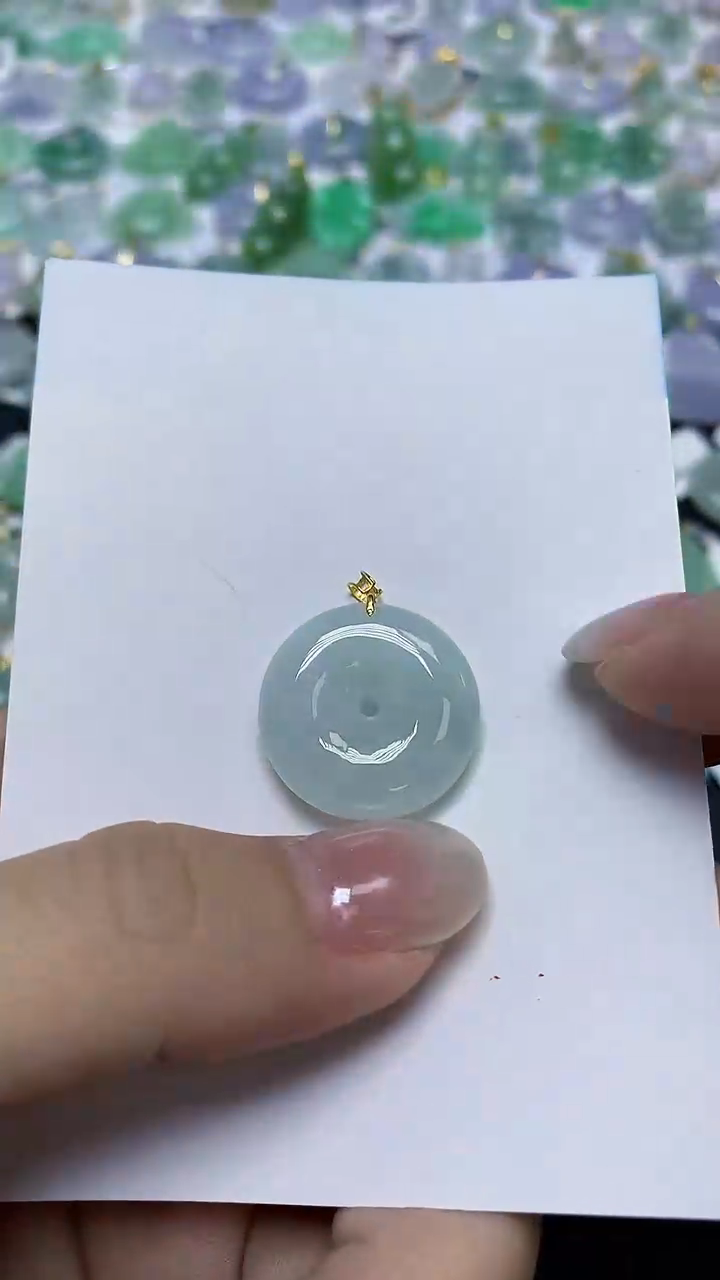 翡翠未镶嵌颈饰天然缅甸翡翠A货