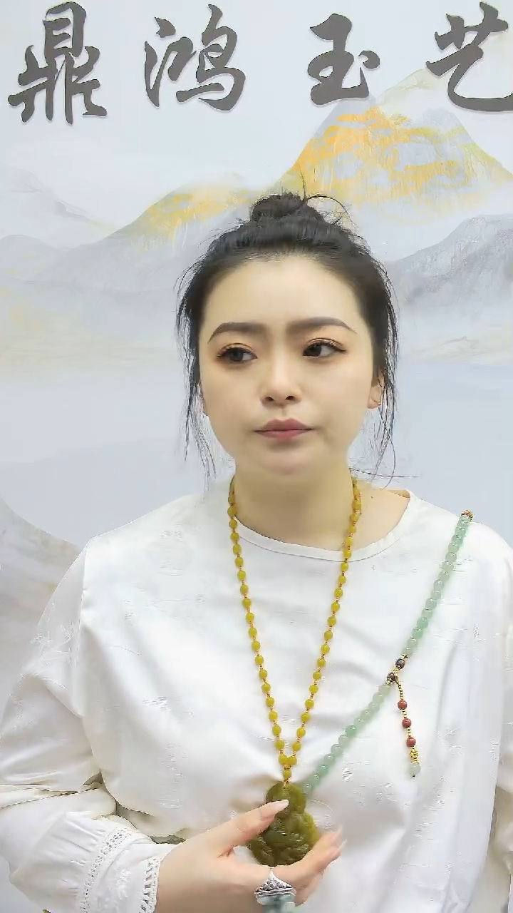 【闪购商品】蛇纹石玉财神未镶嵌挂件