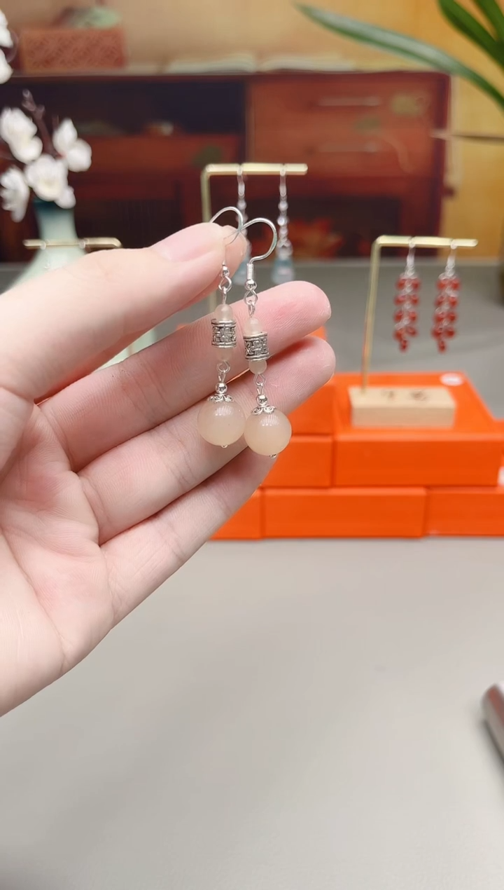 未镶嵌耳钉玛瑙/玉髓338