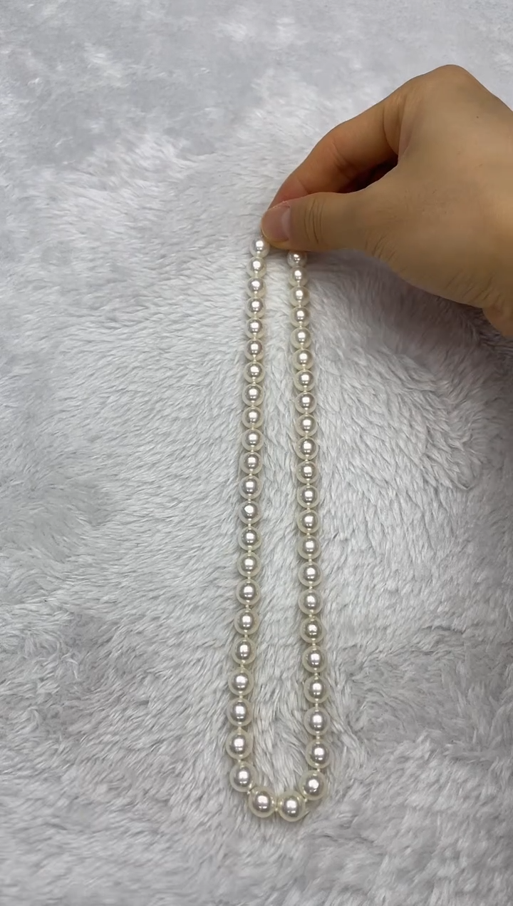 项链银S925镶嵌海水珍珠AK8.5-9mm