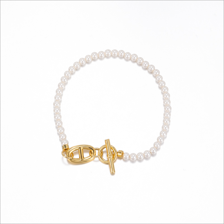 猪鼻珠珠手链设计轻奢气质 8166