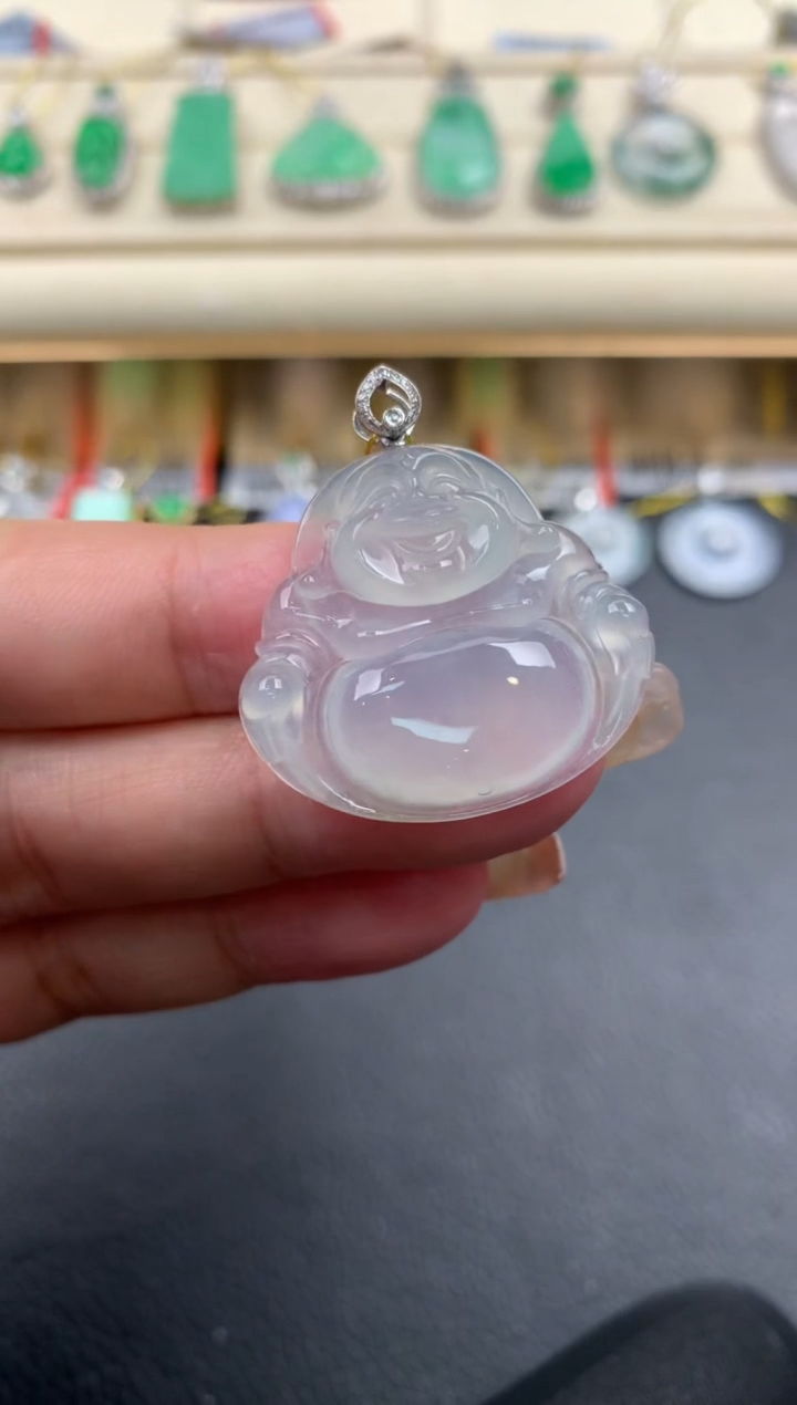 【闪购商品】翡翠颈饰18K金镶嵌Q26      