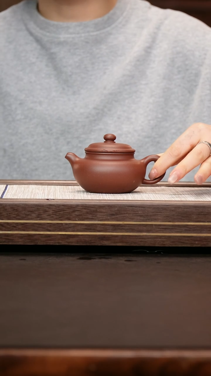 茶壶紫砂中槽清 仿古180cc 小号