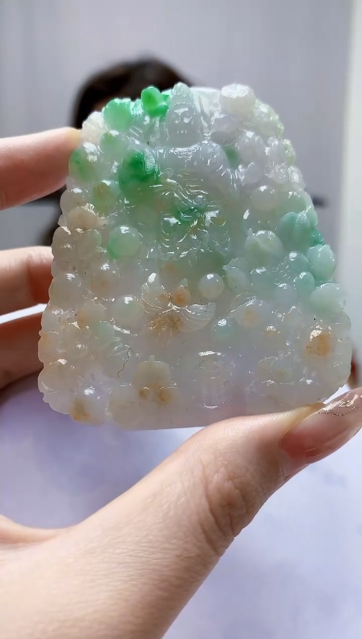 未镶嵌定制翡翠4829jw-毛货挂件38