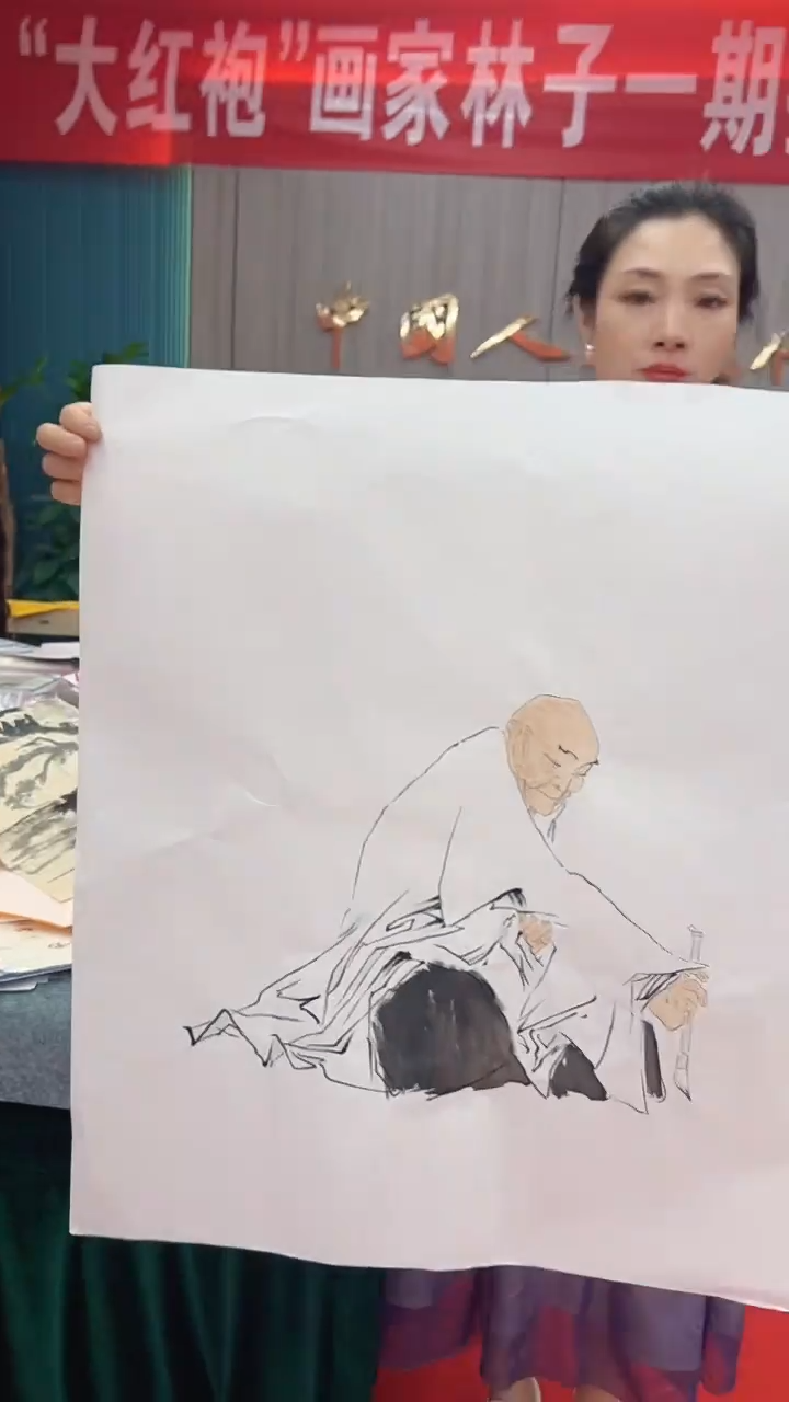 国画老师纯手绘作品