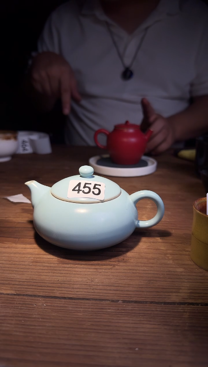婺州窑龙窑烧制技艺汝窑壶（455