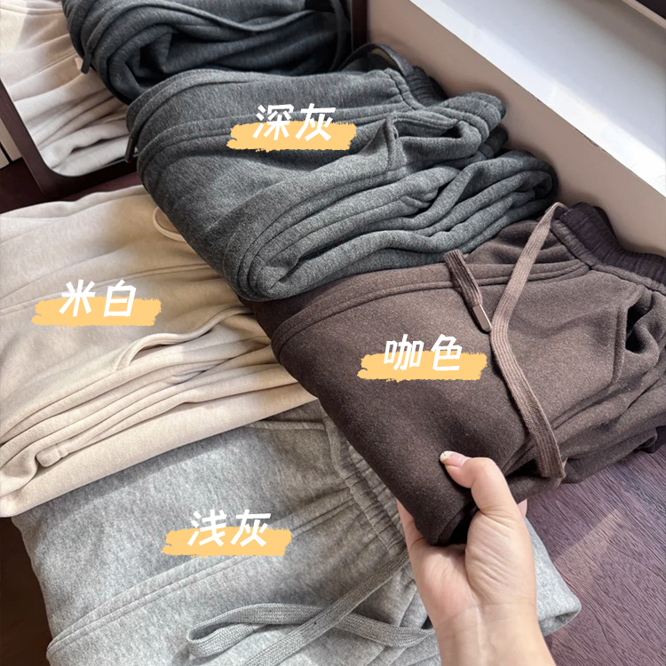 【报恩裤】加绒糯米弯刀裤女2025新款宽松慵懒垂感老钱风阔腿香蕉裤