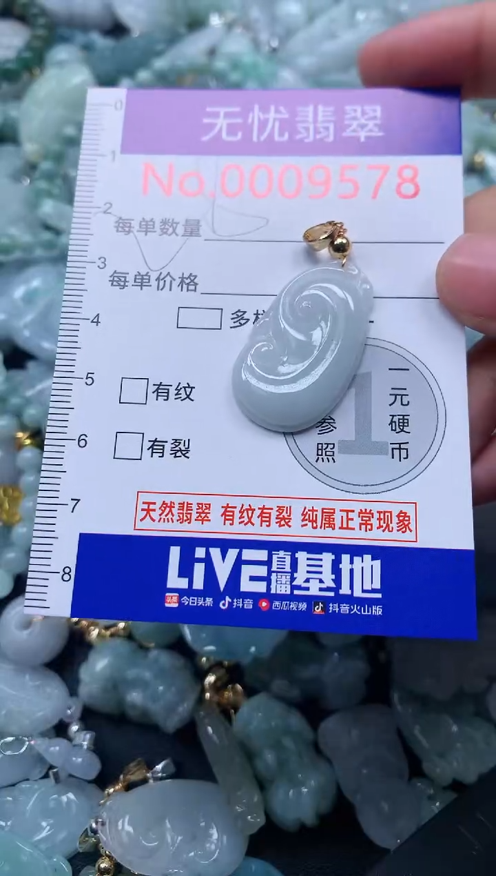 颈饰未镶嵌翡翠9578