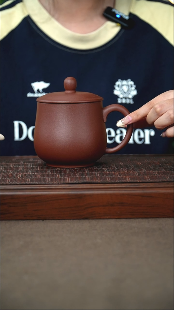 茶杯紫砂原矿清水泥紫砂杯380cc