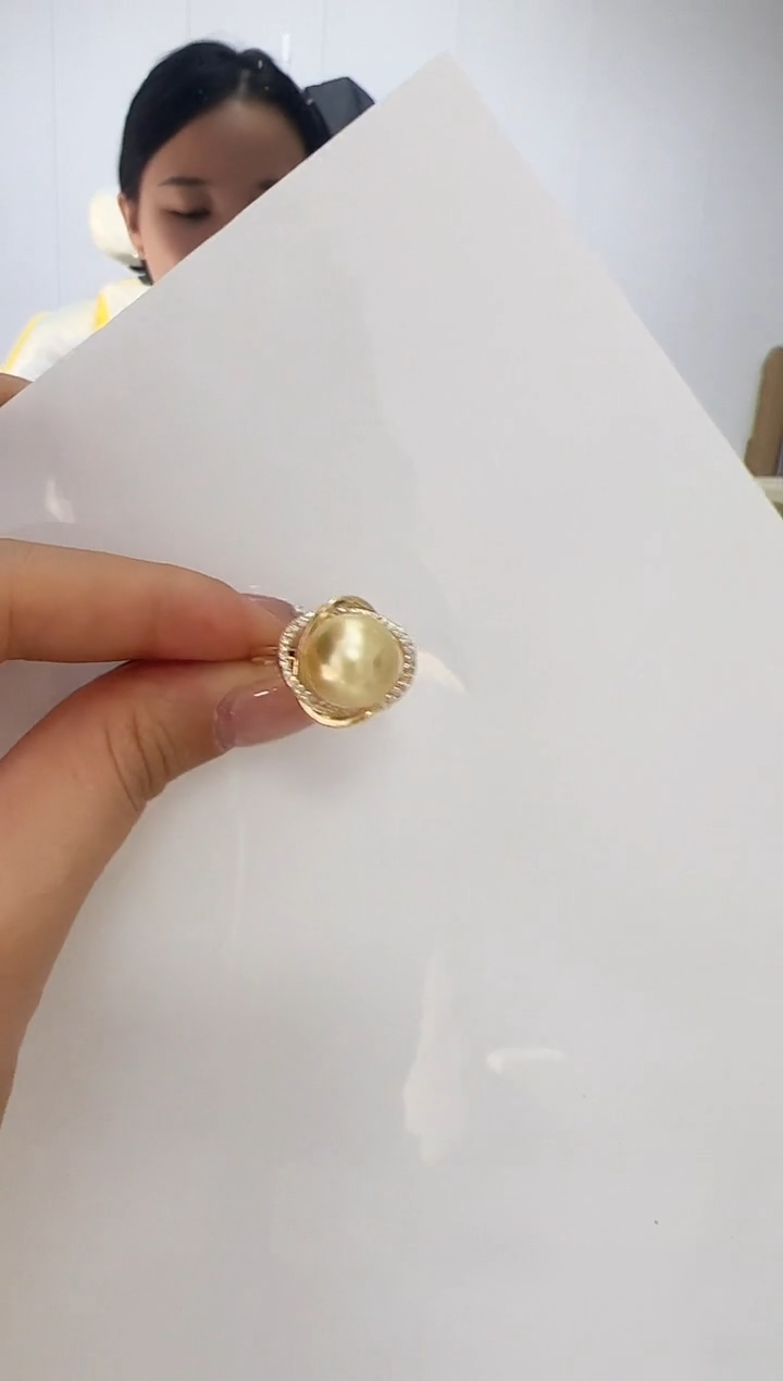 【闪购商品】海水珍珠DA银S925镶嵌戒指 11 J2061