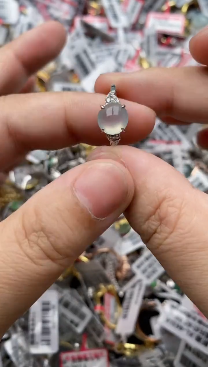 【闪购商品】翡翠戒指银S925镶嵌33333---2