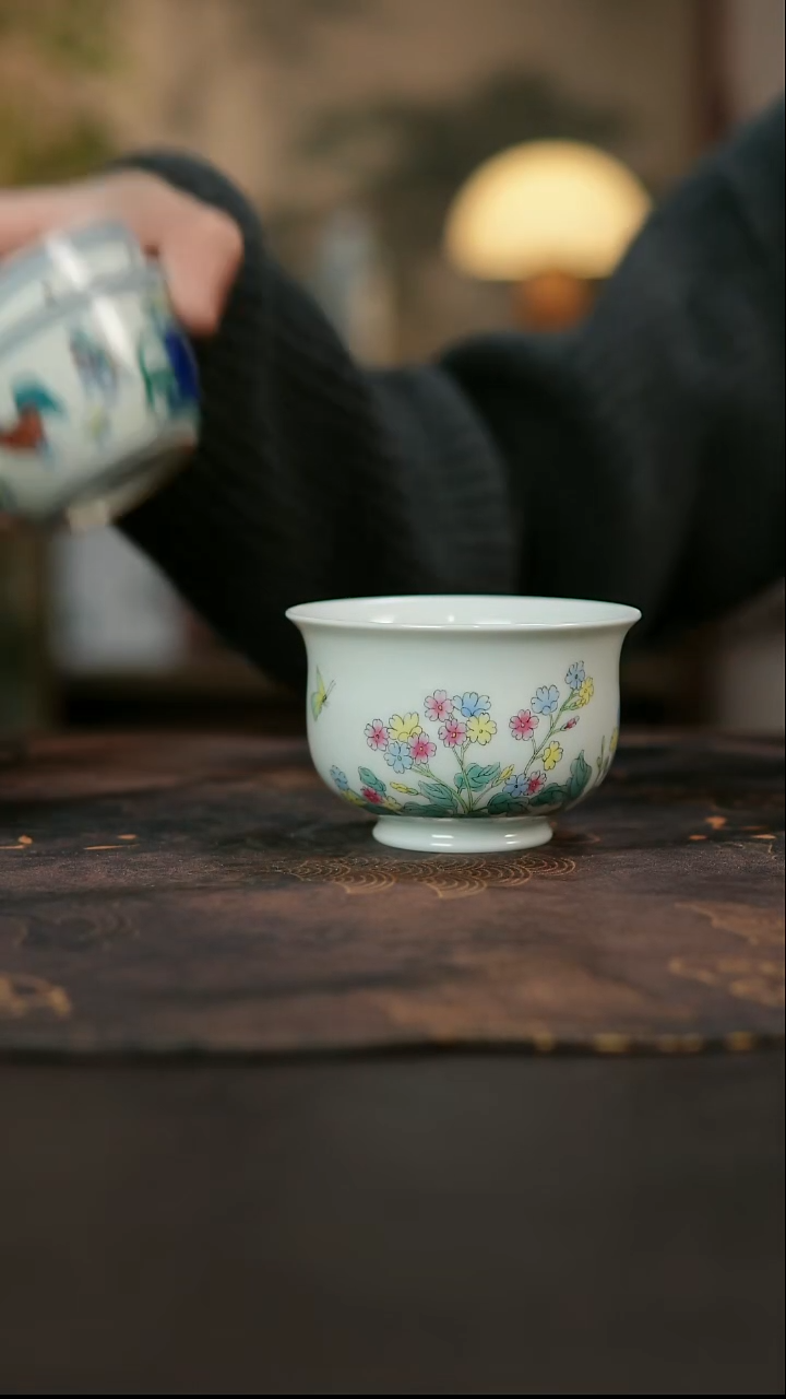 景德镇陶瓷杯碗柴烧多人