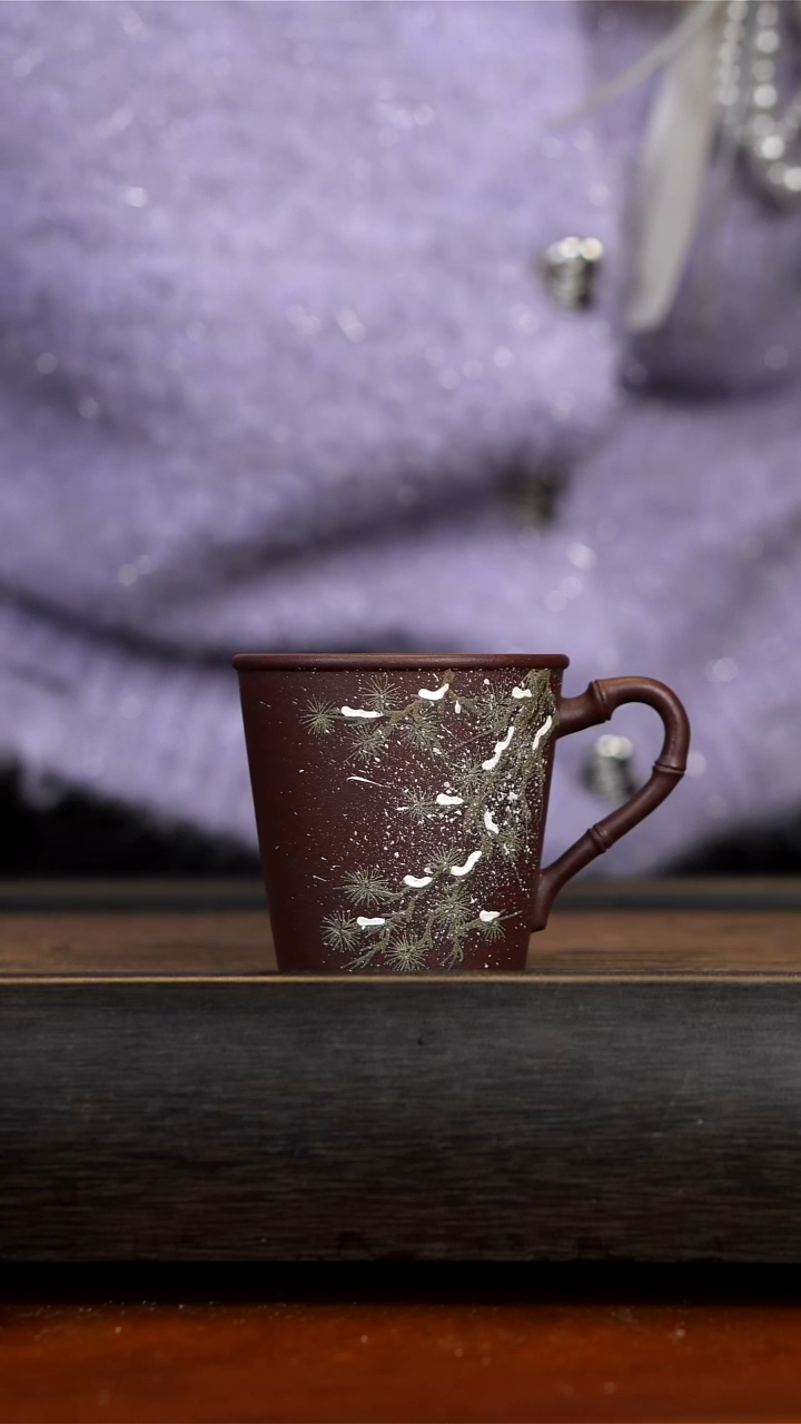 【闪购商品】紫砂茶壶老紫泥雪松杯
