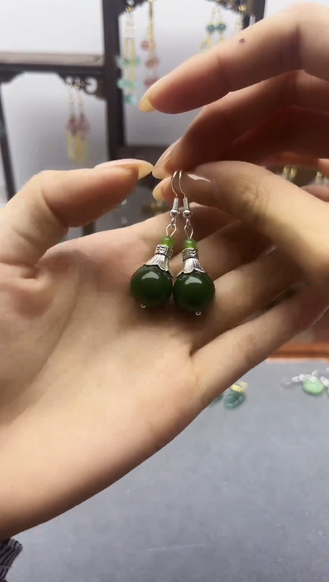 未镶嵌和田玉耳饰225000