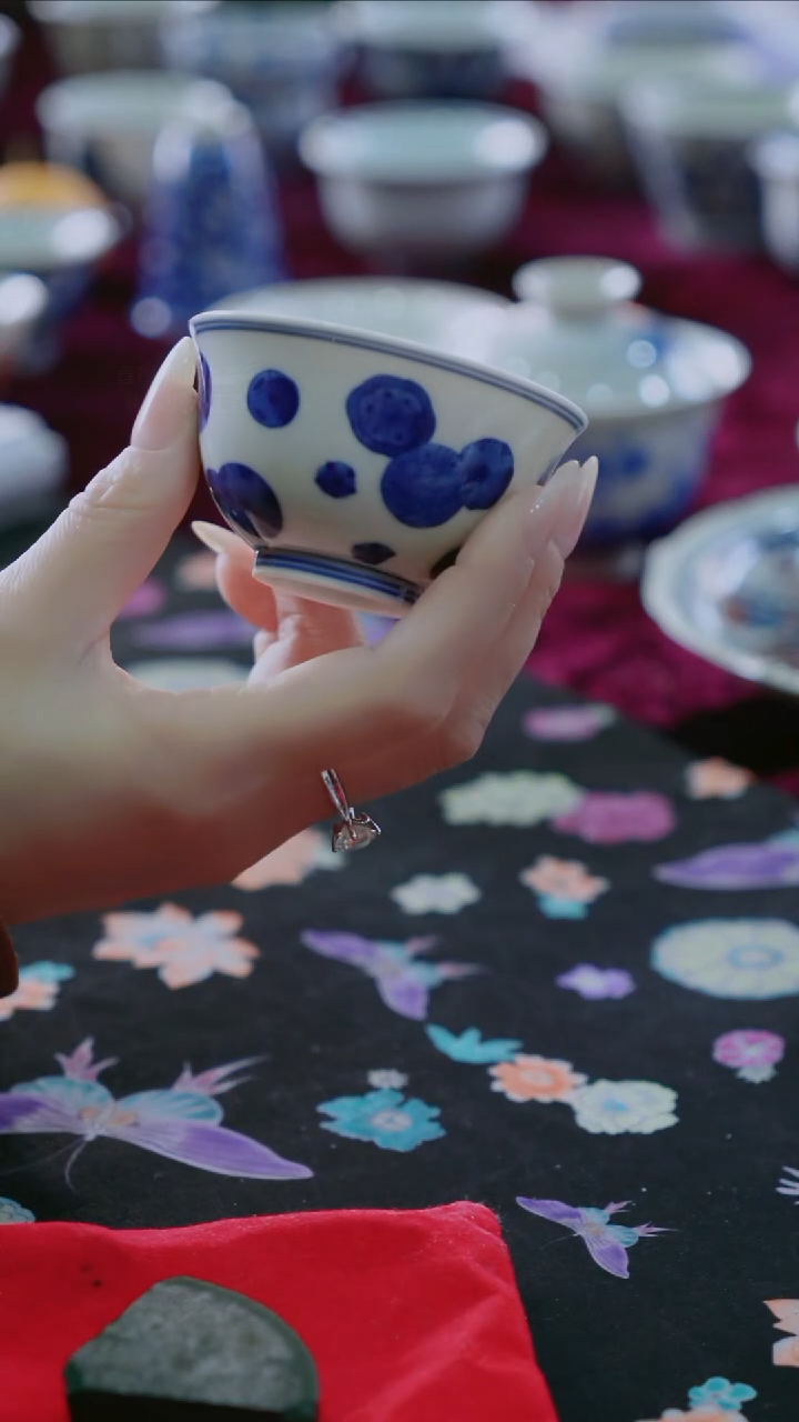 杯景德镇陶瓷杯碗柴烧多人
