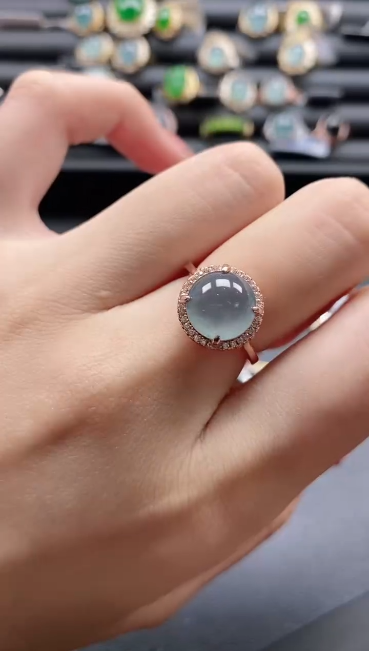 【闪购商品】翡翠戒指银S925镶嵌1111