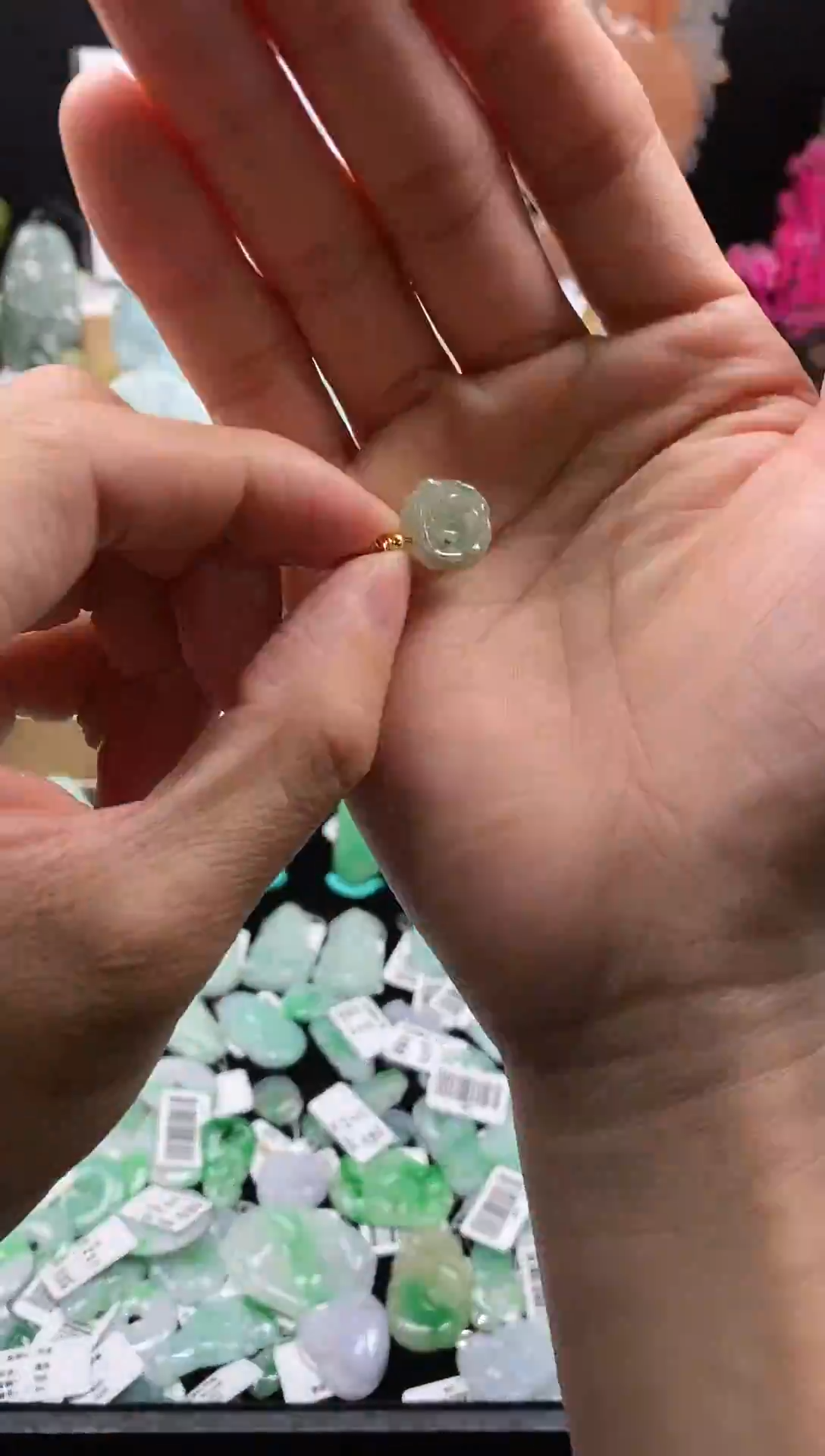 【闪购商品】翡翠颈饰未镶嵌112花