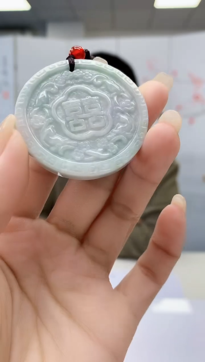 【闪购商品】翡翠颈饰未镶嵌4812lr-jj挂件95