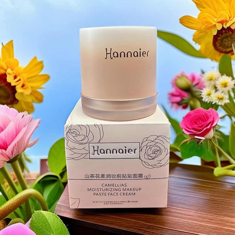 山茶花柔润妆前帖帖面霜补水控油保湿持妆紧致修护养肤滋养轻盈