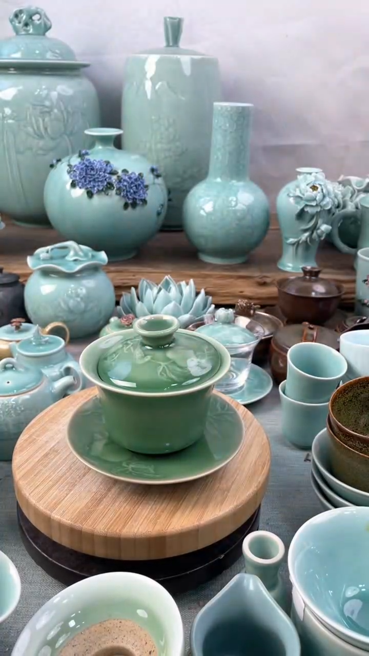 【闪购商品】特价 微瑕 慧仙青瓷