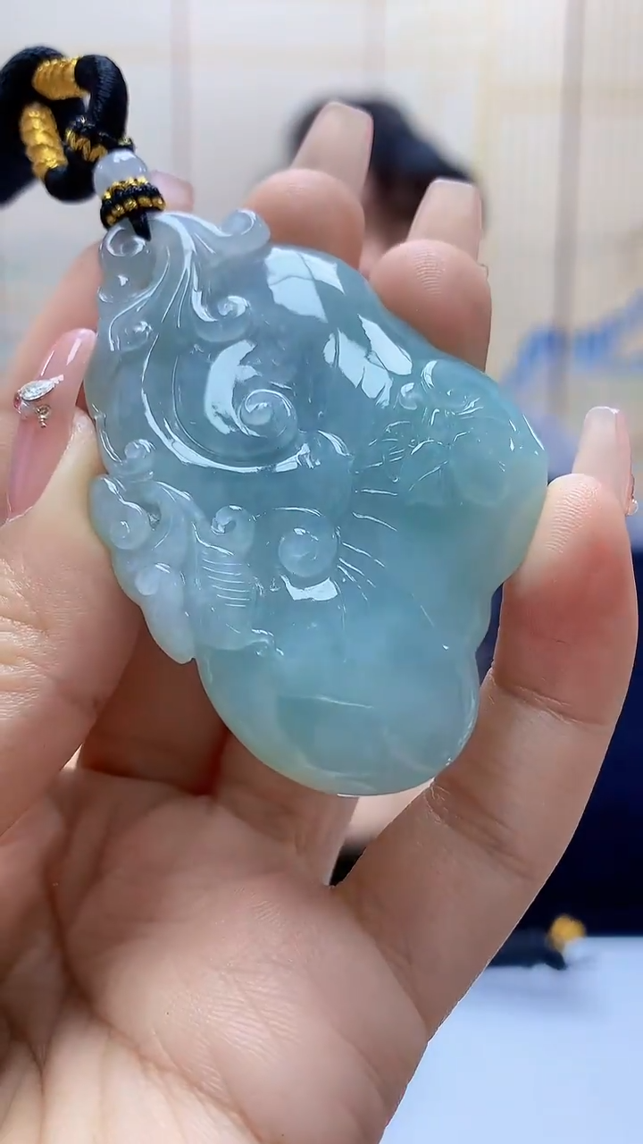 未镶嵌定制翡翠5060ty-毛货挂件20