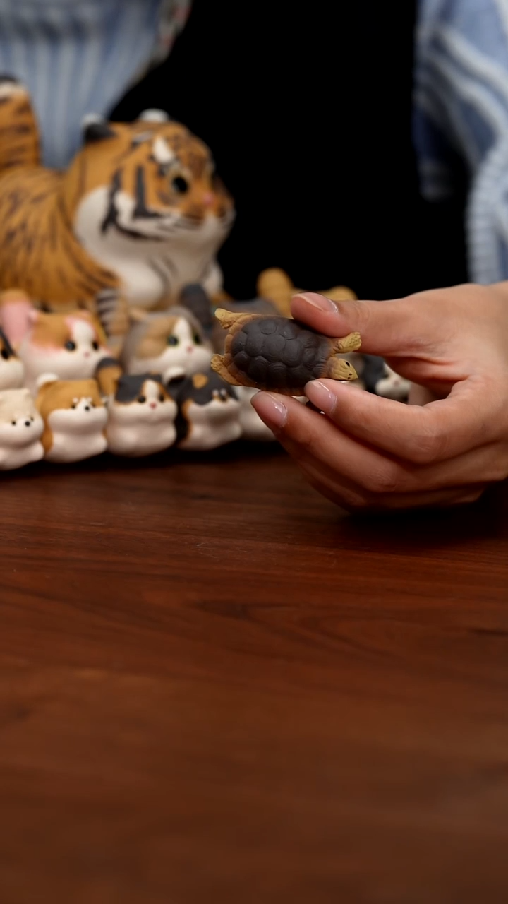 紫砂摆件小乌龟龟