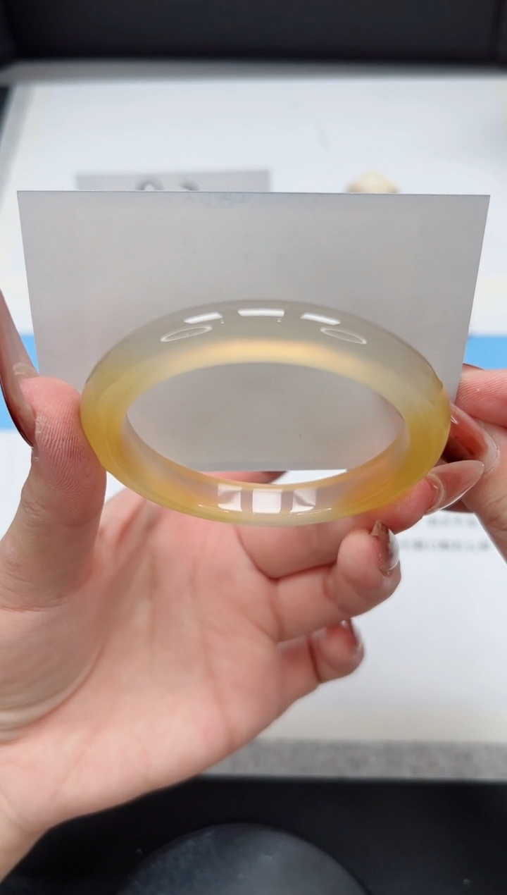 【闪购商品】玛瑙/玉髓手镯未镶嵌254/香槟55.1