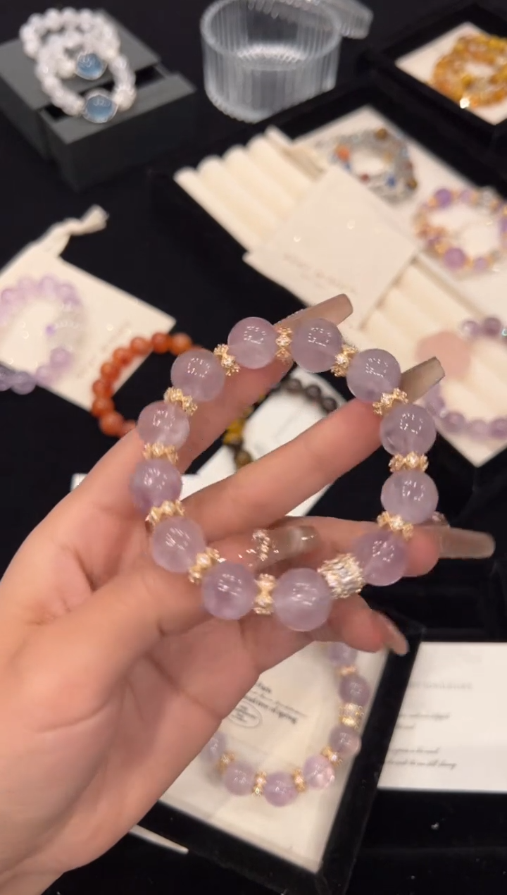 【闪购商品】水晶手链合金紫水晶手链x1240