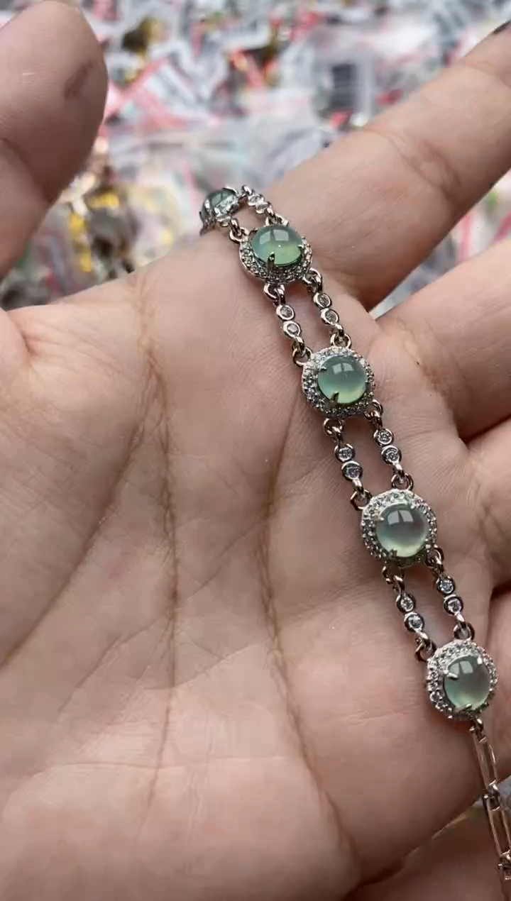 【闪购商品】翡翠戒指银S925镶嵌55555---1