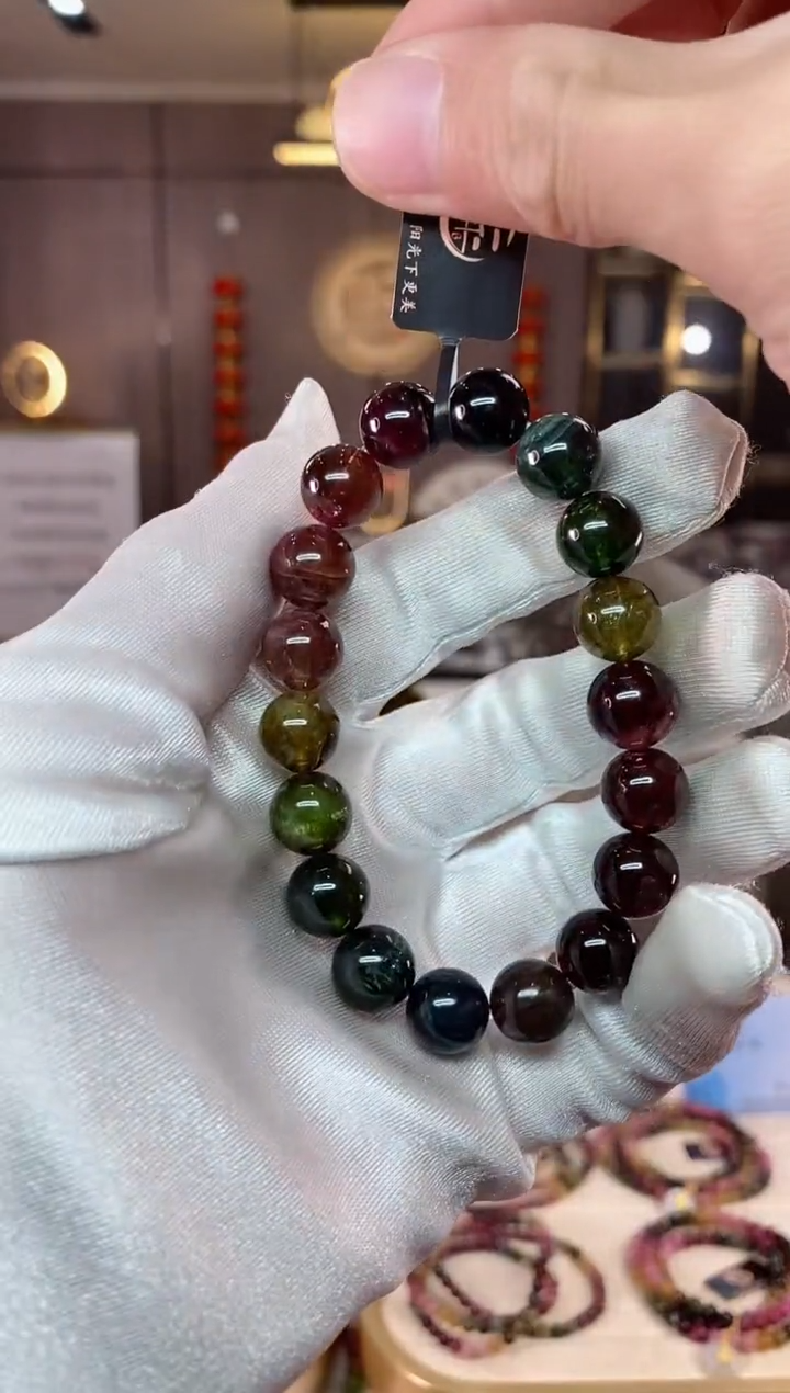 【闪购商品】碧玺单圈手串11mm+未镶嵌（多样性发一条）xion