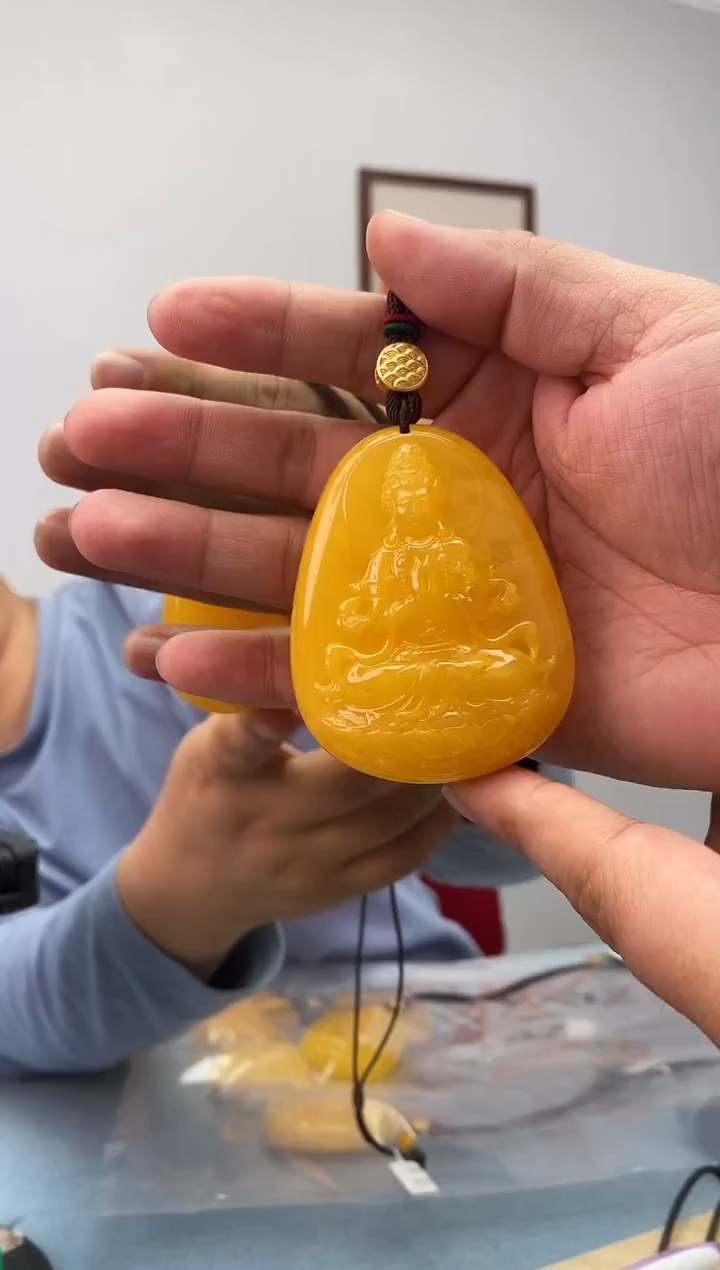 琥珀未镶嵌珠宝奇石假一罚十，观音多样性发一件039